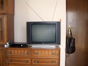 The TV in our apartment